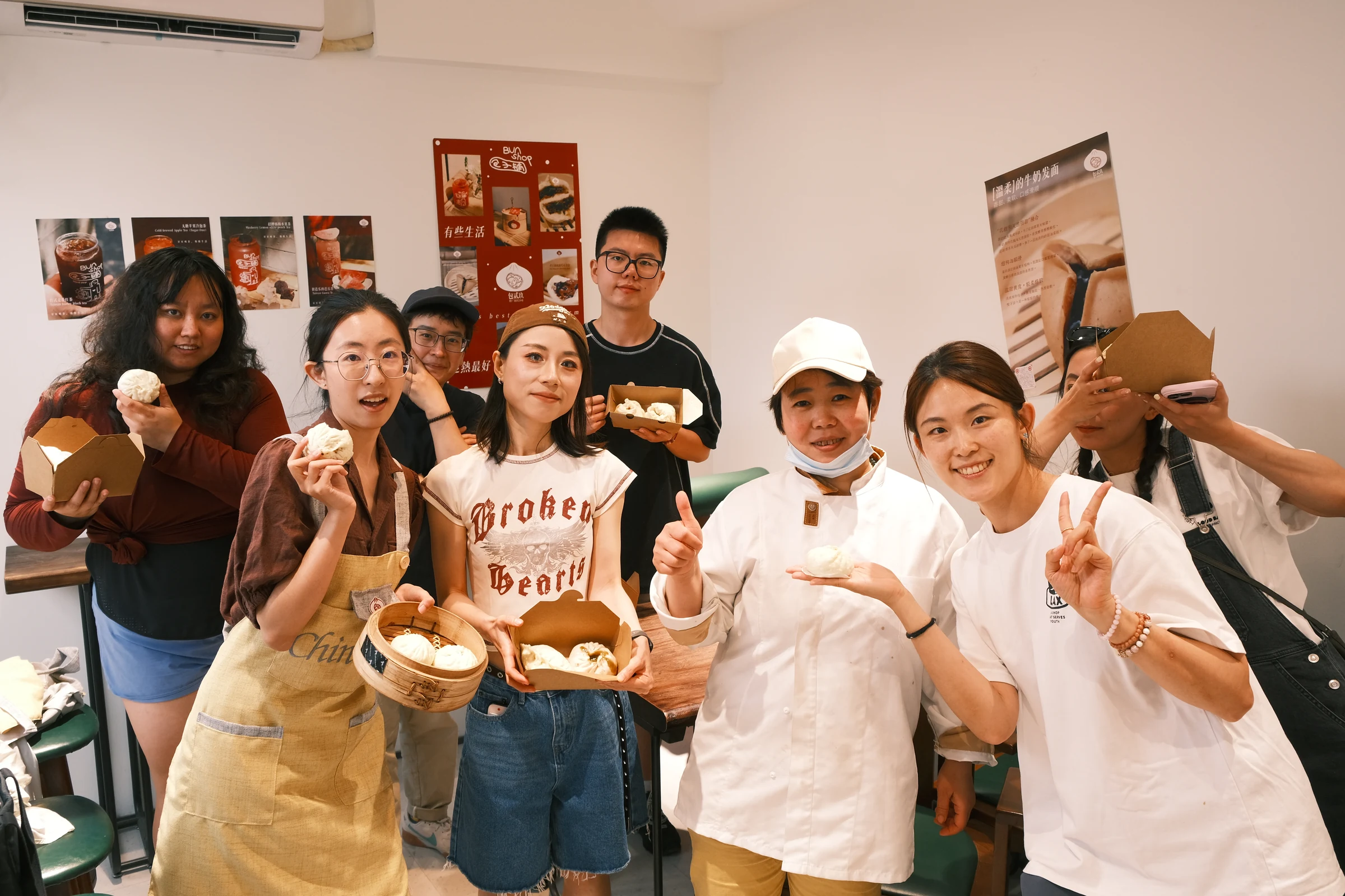 Bao making workshop group